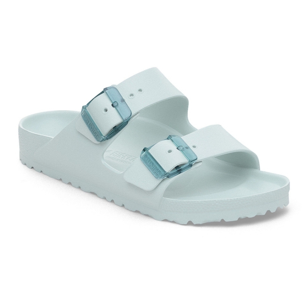 Birkenstock Arizona Stealth Buckle In Surf Green Size 40